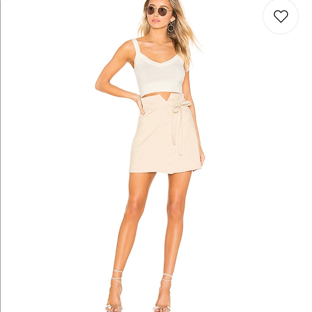 Lovers + Friends Harmony Skirt in Natural